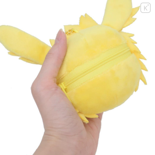 Japan Pokemon Mascot Holder Mini Plush Pouch - Eevee Evolution : Jolteon - 2