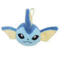 Japan Pokemon Mascot Holder Mini Plush Pouch - Eevee Evolution : Vaporeon - 1