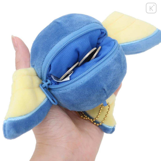 Japan Pokemon Mascot Holder Mini Plush Pouch - Eevee Evolution : Vaporeon - 3
