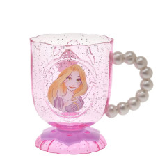 Japan Disney Clear Cup - Rapunzel : Pearl Smile
