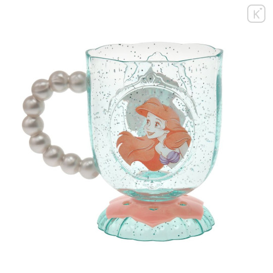Japan Disney Store Clear Cup - Ariel : Pearl Smile Mint - 2