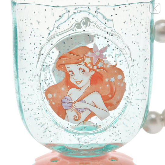 Japan Disney Store Clear Cup - Ariel : Pearl Smile Mint - 4