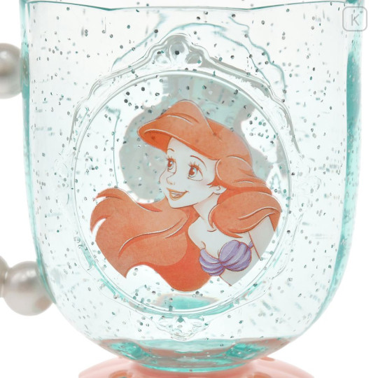Japan Disney Store Clear Cup - Ariel : Pearl Smile Mint - 5
