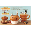 Japan Decole 3D Porcelain Mug - Concombre Cat Relax on Large Bread Muffin - 5