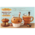 Japan Decole Ceramic Spoon - Concombre Black Cat Relax on Large Bread Nokkari Figure Baguette - 4