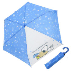 Japan Peanuts Folding Umbrella - Snoopy & Woodstock : Blue
