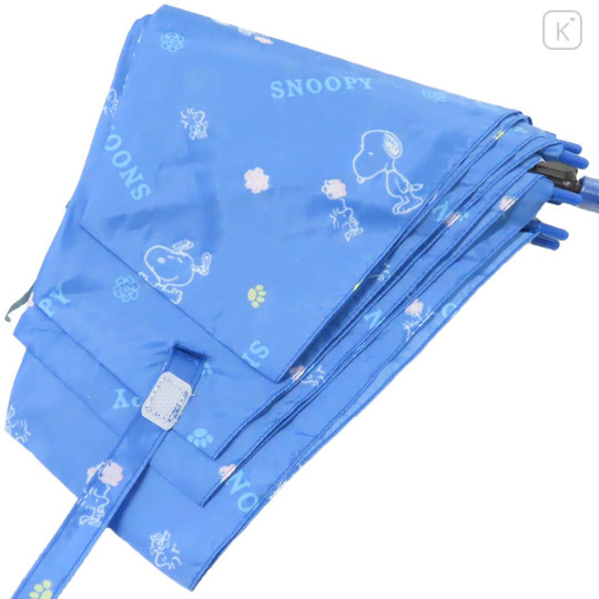 Japan Peanuts Folding Umbrella - Snoopy & Woodstock : Blue - 3