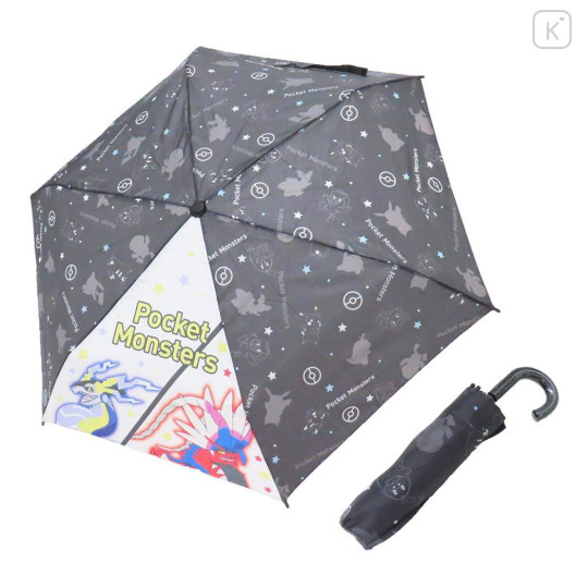 Japan Pokemon Folding Umbrella - Miraidon & Koraidon Grey Star - 1