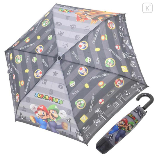 Japan Super Mario Folding Umbrella - Super Mario Brothers Grey - 1