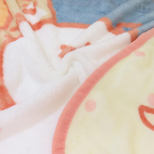 Japan Obungu to Issho Flannel Lap Blanket - Light Yellow - 2