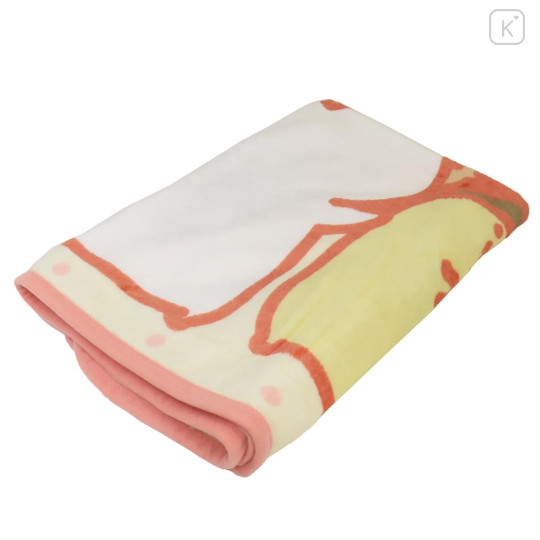 Japan Obungu to Issho Flannel Lap Blanket - Light Yellow - 3