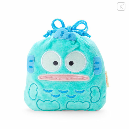 Japan Sanrio Original Character-shaped Drawstring Bag with Snack - Hangyodon - 1