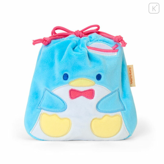 Japan Sanrio Original Character-shaped Drawstring Bag with Snack - Tuxedosam - 1