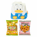 Japan Sanrio Original Character-shaped Drawstring Bag with Snack - Pekkle - 3