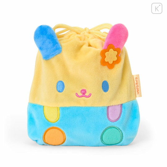 Japan Sanrio Original Character-shaped Drawstring Bag with Snack - Usahana - 1