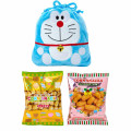 Japan Sanrio Original Character-shaped Drawstring Bag with Snack - Doraemon - 3