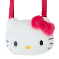 Japan Sanrio Original Kids Face-Shaped Shoulder Bag with Snack - Hello Kitty - 2