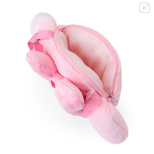 Japan Sanrio Original Kids Face-Shaped Shoulder Bag with Snack - My Melody - 3