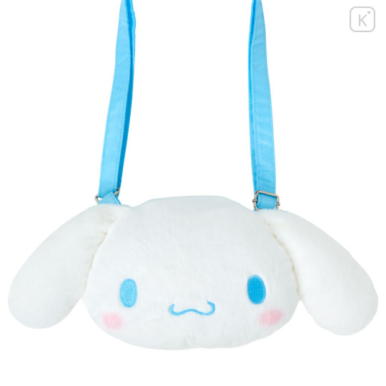 Japan Sanrio Original Kids Face-Shaped Shoulder Bag with Snack - Cinnamoroll - 2