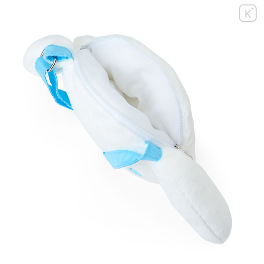 Japan Sanrio Original Kids Face-Shaped Shoulder Bag with Snack - Cinnamoroll - 3