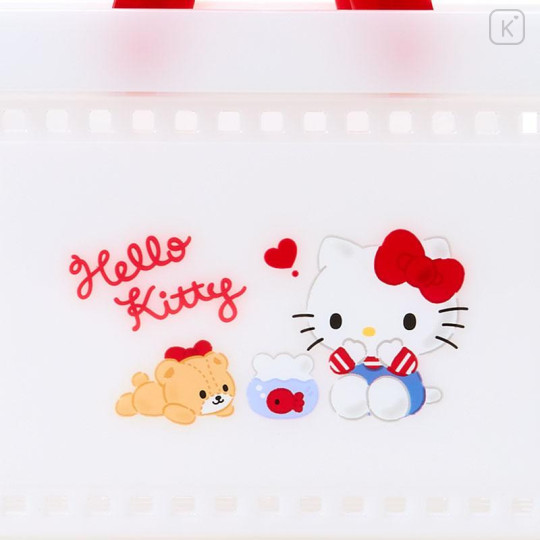 Japan Sanrio Original Basket - Hello Kitty & Tiny Chum - 4