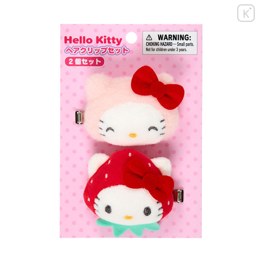 Japan Sanrio Original Hair Clip Set - Hello Kitty : My Deco Bag - 1