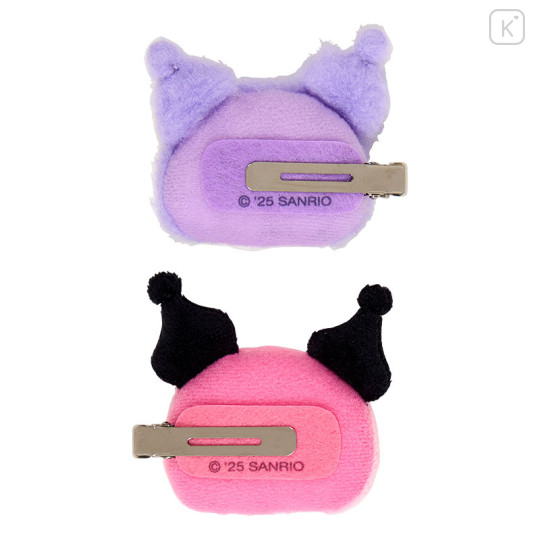 Japan Sanrio Original Hair Clip Set - Kuromi : My Deco Bag - 3