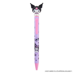 Japan Sanrio Action Mascot Ballpoint Pen - Kuromi : Bobbing Head Cheeky But Charming