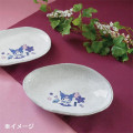 Japan Sanrio Banko Ware Oval Bowl - Kuromi : Bellflower - 4