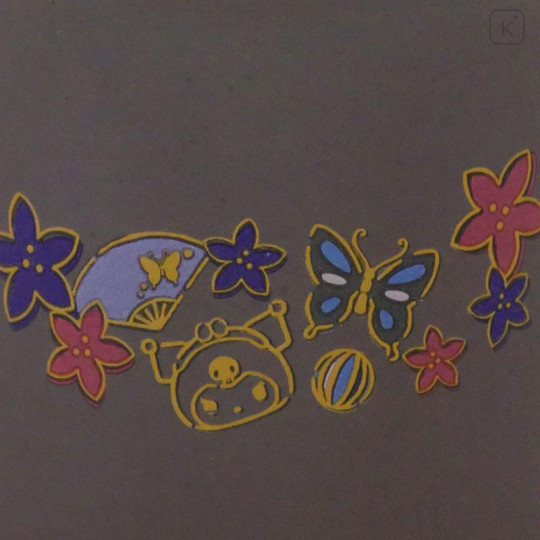 Japan Sanrio Banko Ware Teacup - Kuromi - 5