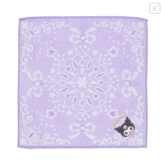 Japan Sanrio Original Petit Towel - Kuromi : Lace - 1