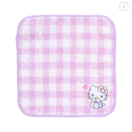 Japan Sanrio Original Embroidery Petit Towel Set - Hello Kitty - 2
