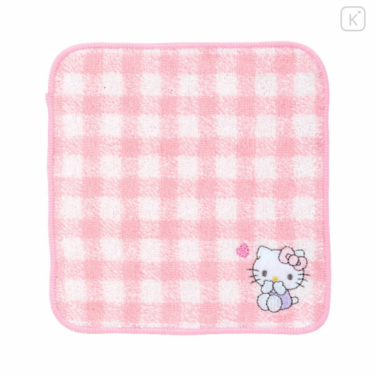 Japan Sanrio Original Embroidery Petit Towel Set - Hello Kitty - 3