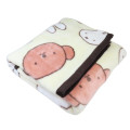 Japan Miffy Fluffy Throw Blanket - Boris & Miffy : Light Yellow - 3