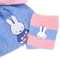 Japan Miffy Warm Socks & Drawstring Bag - Miffy : Blue Pink Stripe - 3