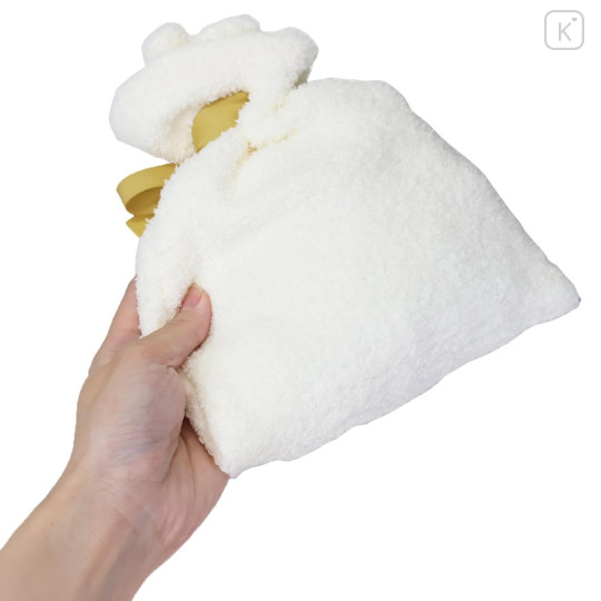 Japan Miffy Warm Socks & Drawstring Bag - Miffy : White Yellow Stripe - 2