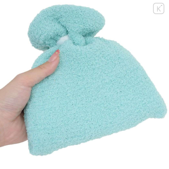 Japan Chibi Maruko Chan Warm Socks & Drawstring Bag - Miffy & Momoko Sakura : Turquoise White - 2
