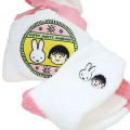 Japan Chibi Maruko Chan Warm Socks & Drawstring Bag - Miffy & Momoko Sakura : Pink White - 3