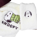 Japan Peanuts Warm Socks & Drawstring Bag - Snoopy : Beige Brown - 3