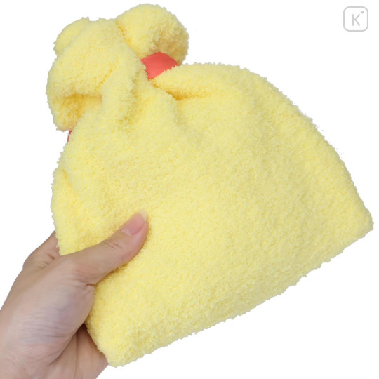 Japan Crayon Shin-chan Warm Socks & Drawstring Bag - Shinnosuke Nohara : Cat Yellow Stripe - 2