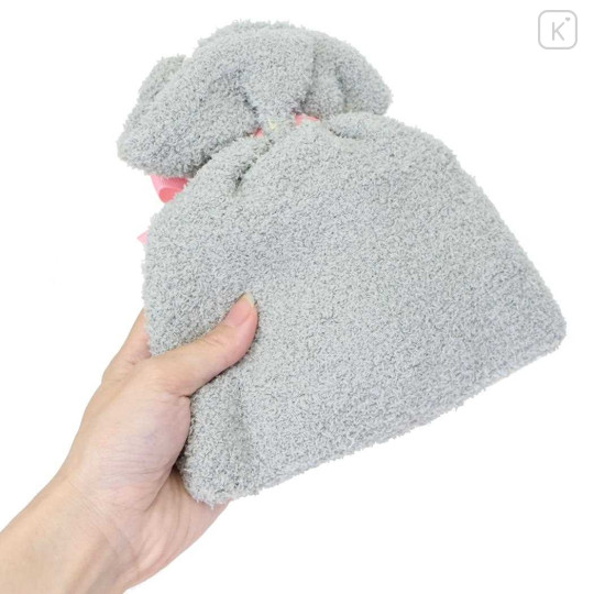 Japan Crayon Shin-chan Warm Socks & Drawstring Bag - Shinnosuke Nohara : Panda Grey White - 2