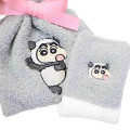 Japan Crayon Shin-chan Warm Socks & Drawstring Bag - Shinnosuke Nohara : Panda Grey White - 3