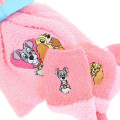 Japan Disney Warm Socks & Drawstring Bag - Lady and the Tramp : Pink - 3