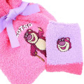 Japan Disney Warm Socks & Drawstring Bag - Lotso : Pink Purple - 3