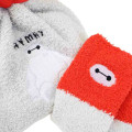 Japan Disney Warm Socks & Drawstring Bag - Baymax : Grey Red - 3