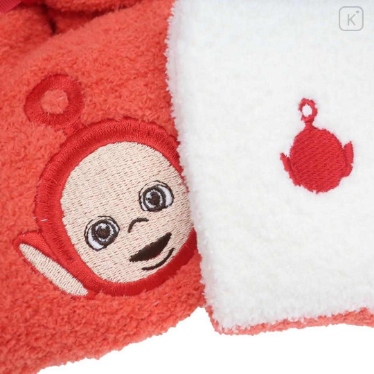 Japan Teletubbies Warm Socks & Drawstring Bag - White Red Po - 3