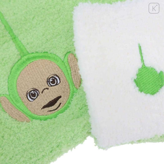 Japan Teletubbies Warm Socks & Drawstring Bag - White Green Dipsy - 3