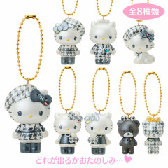 Japan Sanrio Original Secret Mascot Charm Keychain - Hello Kitty : Monochrome Girly Twin Coordinate Blind Box