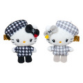 Japan Sanrio Original Mascot Hair Clip Set - Hello Kitty & Hello Mimmy : Monochrome Girly Twin Coordinate - 2