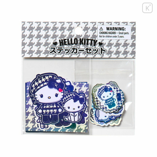 Japan Sanrio Original Sticker Set - Hello Kitty : Monochrome Girly Twin Coordinate - 1